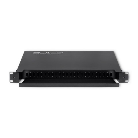 Qoltec 54480 Przełącznica światłowodowa RACK na szynie ODF | 24 porty | SC/ SX Qoltec 54480 Przełącznica światłowodowa RACK na szynie ODF | 24 porty | SC/ SX