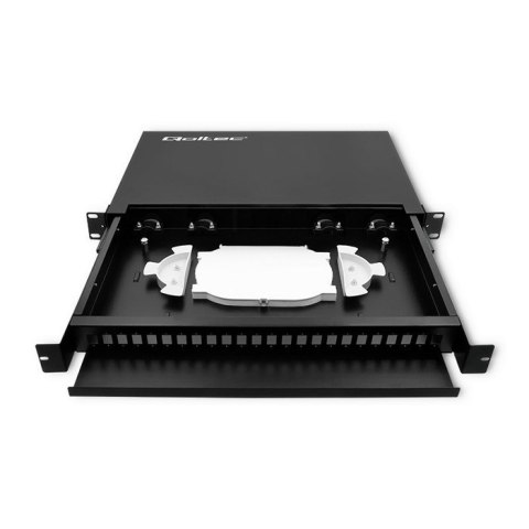 Qoltec 54480 Przełącznica światłowodowa RACK na szynie ODF | 24 porty | SC/ SX Qoltec 54480 Przełącznica światłowodowa RACK na szynie ODF | 24 porty | SC/ SX