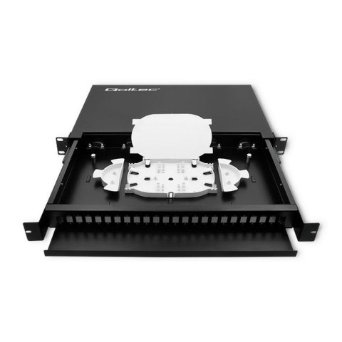 Qoltec 54480 Przełącznica światłowodowa RACK na szynie ODF | 24 porty | SC/ SX Qoltec 54480 Przełącznica światłowodowa RACK na szynie ODF | 24 porty | SC/ SX