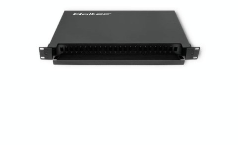 Qoltec 54480 Przełącznica światłowodowa RACK na szynie ODF | 24 porty | SC/ SX Qoltec 54480 Przełącznica światłowodowa RACK na szynie ODF | 24 porty | SC/ SX