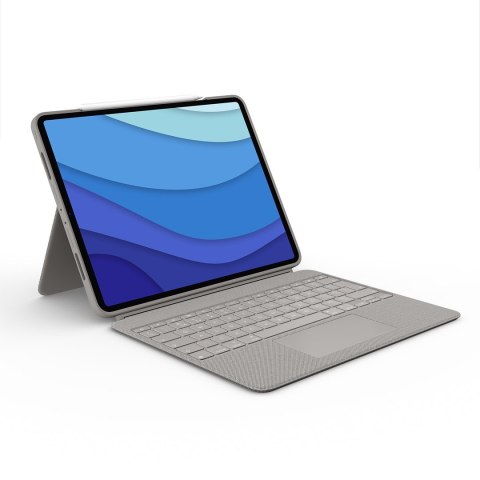 Logitech Combo Touch QWERTY Amerykański międzynarodowy Smart Connector Piaskowy Logitech Combo Touch QWERTY Amerykański międzynarodowy Smart Connector Piaskowy