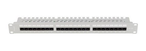 PATCH PANEL 24 PORT 1U 19" KAT.6A UTP Z ORGANIZEREM KABLOWYM SZARY LANBERG PATCH PANEL 24 PORT 1U 19" KAT.6A UTP Z ORGANIZEREM KABLOWYM SZARY LANBERG