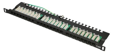 Patch panel Extralink EX.9663 (0.5U; kat. 6; 24xRJ-45)