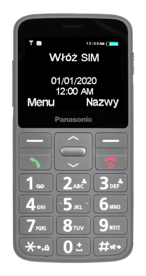 TELEFON KOMÓRKOWY PANASONIC KX-TU160EXG SZARY TELEFON KOMÓRKOWY PANASONIC KX-TU160EXG SZARY