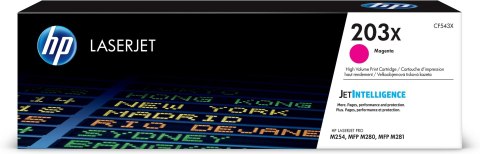 HP 203X oryginalny wkład LaserJet z purpurowym tonerem o dużej pojemności HP 203X oryginalny wkład LaserJet z purpurowym tonerem o dużej pojemności