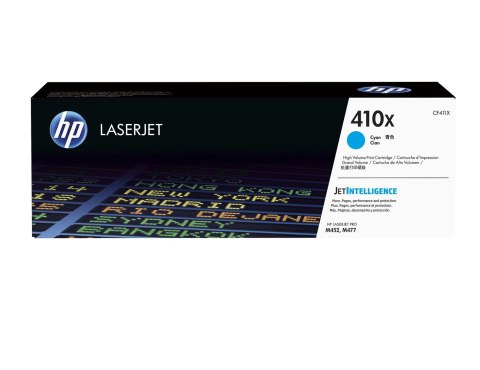 HP 410X oryginalny wkład z błękitnym tonerem LaserJet XL HP 410X oryginalny wkład z błękitnym tonerem LaserJet XL