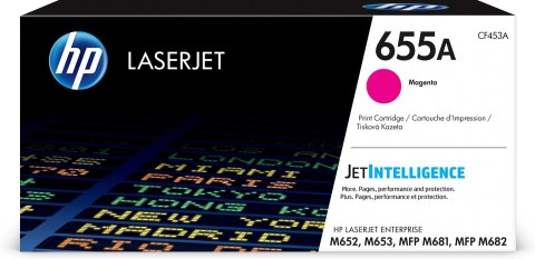 HP 655A oryginalny wkład LaserJet z purpurowym tonerem HP 655A oryginalny wkład LaserJet z purpurowym tonerem