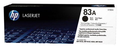 HP 83A oryginalny wkład z czarnym tonerem LaserJet HP 83A oryginalny wkład z czarnym tonerem LaserJet