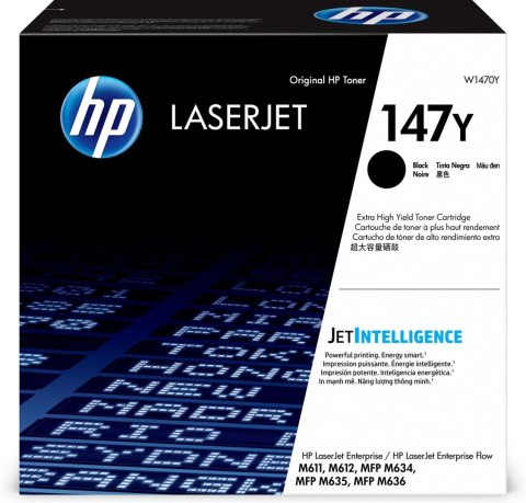 HP Oryginalny czarny toner o bardzo wysokiej wydajności 147Y LaserJet HP Oryginalny czarny toner o bardzo wysokiej wydajności 147Y LaserJet