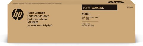 Samsung Oryginalny czarny toner o wysokiej wydajności HP CLT-K506L Samsung Oryginalny czarny toner o wysokiej wydajności HP CLT-K506L