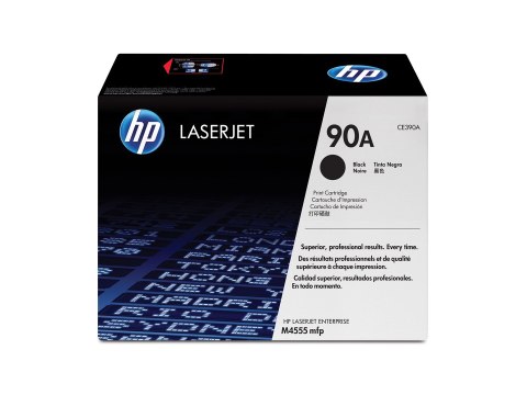HP 90A oryginalny wkład z czarnym tonerem LaserJet HP 90A oryginalny wkład z czarnym tonerem LaserJet