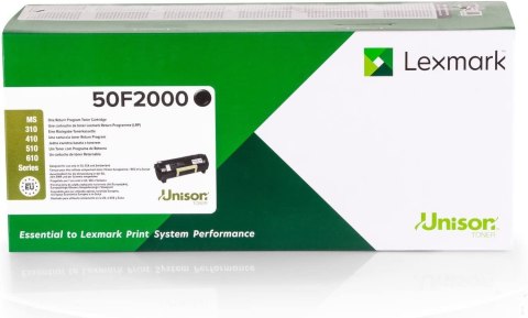 Lexmark Toner 50F2000 Black Lexmark Toner 50F2000 Black