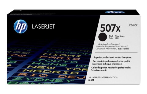 Toner HP czarny HP 507X, HP507X=CE400X, 11000 str. Toner HP czarny HP 507X, HP507X=CE400X, 11000 str.