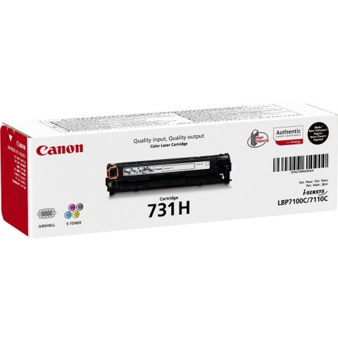 Canon 731H kaseta z tonerem 1 szt. Oryginalny Czarny Canon 731H kaseta z tonerem 1 szt. Oryginalny Czarny