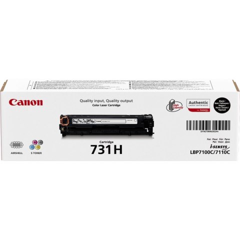 Canon 731H kaseta z tonerem 1 szt. Oryginalny Czarny Canon 731H kaseta z tonerem 1 szt. Oryginalny Czarny