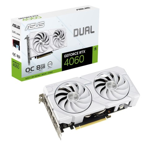 ASUS Dual -RTX4060-O8G-EVO-WHITE NVIDIA GeForce RTX 4060 8 GB GDDR6 ASUS Dual -RTX4060-O8G-EVO-WHITE NVIDIA GeForce RTX 4060 8 GB GDDR6