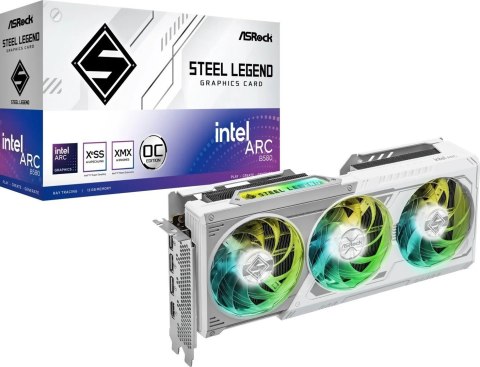 Karta graficzna ASRock Intel Arc B580 Steel Legend 12GB OC Karta graficzna ASRock Intel Arc B580 Steel Legend 12GB OC