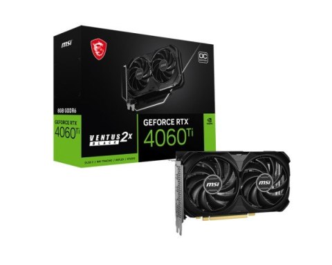 MSI VENTUS 912-V512-001 karta graficzna NVIDIA GeForce RTX 4060 Ti 8 GB GDDR6 MSI VENTUS 912-V512-001 karta graficzna NVIDIA GeForce RTX 4060 Ti 8 GB GDDR6