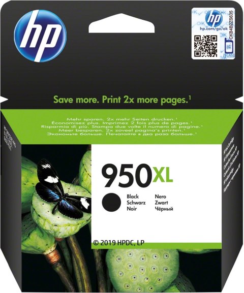 Tusz HP czarny HP 950XL, HP950XL=CN045AE, 2300 str. Tusz HP czarny HP 950XL, HP950XL=CN045AE, 2300 str.