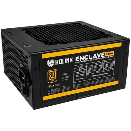 Kolink Enclave moduł zasilaczy 700 W 20+4 pin ATX ATX Czarny Kolink Enclave moduł zasilaczy 700 W 20+4 pin ATX ATX Czarny