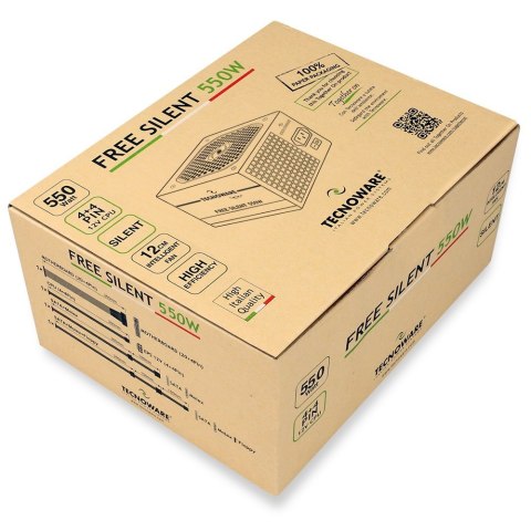 OBUDOWA ZASILACZA ATX 550W FAL550FS12 TECNOWARE OBUDOWA ZASILACZA ATX 550W FAL550FS12 TECNOWARE