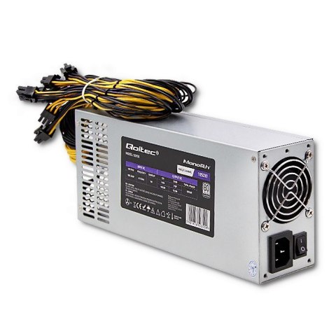 QOLTEC ZASILACZ PCI-E 1850W | 80 PLUS PLATINUM | GAMING MINER QOLTEC ZASILACZ PCI-E 1850W | 80 PLUS PLATINUM | GAMING MINER