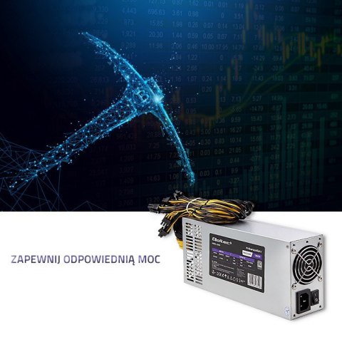 QOLTEC ZASILACZ PCI-E 1850W | 80 PLUS PLATINUM | GAMING MINER QOLTEC ZASILACZ PCI-E 1850W | 80 PLUS PLATINUM | GAMING MINER