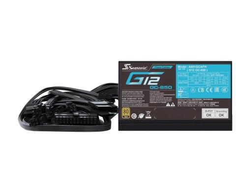 Seasonic Netzteil 850W G12 GC-850 80+Gold moduł zasilaczy ATX Czarny Seasonic Netzteil 850W G12 GC-850 80+Gold moduł zasilaczy ATX Czarny