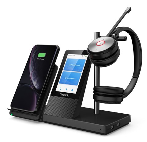 Yealink WH66 Dual UC Zestaw słuchawkowy Bezprzewodowy Opaska na głowę Biuro/centrum telefoniczne USB Typu-A Bluetooth Podstawka Yealink WH66 Dual UC Zestaw słuchawkowy Bezprzewodowy Opaska na głowę Biuro/centrum telefoniczne USB Typu-A Bluetooth Podstawka