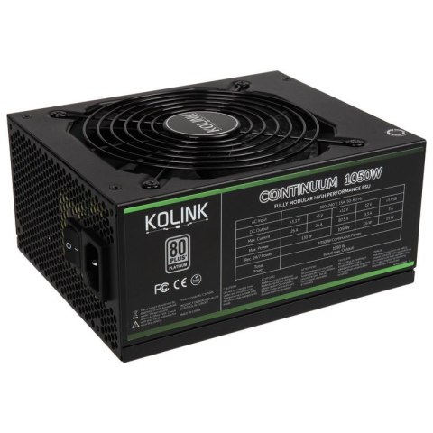 Zasilacz Kolink Continuum 1050W modułowy 20+4 pin ATX Czarny Zasilacz Kolink Continuum 1050W modułowy 20+4 pin ATX Czarny