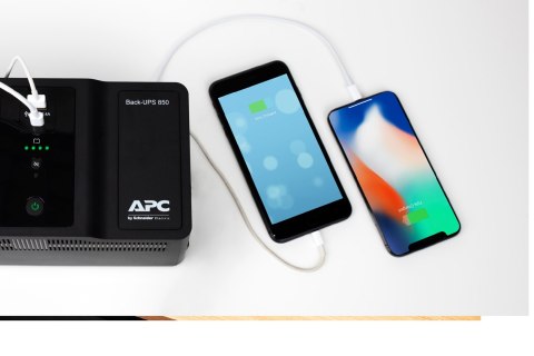 APC BACK-UPS 850VA 230V USB/TYPE-C AND A CHARGING PORTS APC BACK-UPS 850VA 230V USB/TYPE-C AND A CHARGING PORTS