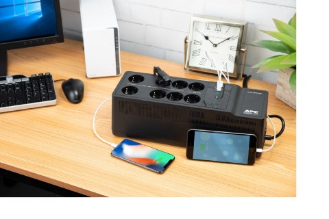APC BACK-UPS 850VA 230V USB/TYPE-C AND A CHARGING PORTS APC BACK-UPS 850VA 230V USB/TYPE-C AND A CHARGING PORTS