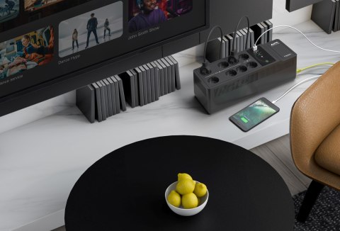 APC BACK-UPS 850VA 230V USB/TYPE-C AND A CHARGING PORTS APC BACK-UPS 850VA 230V USB/TYPE-C AND A CHARGING PORTS