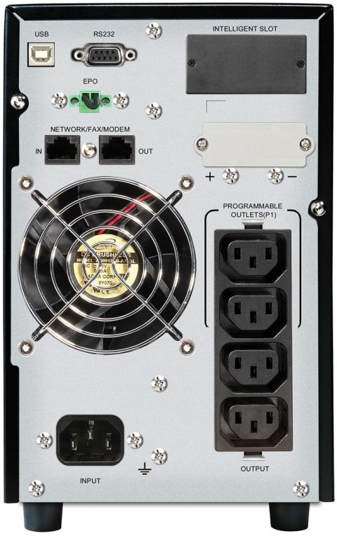 PowerWalker VFI 1000 CG PF1 Podwójnej konwersji (online) 1 kVA 1000 W 4 x gniazdo sieciowe PowerWalker VFI 1000 CG PF1 Podwójnej konwersji (online) 1 kVA 1000 W 4 x gniazdo sieciowe