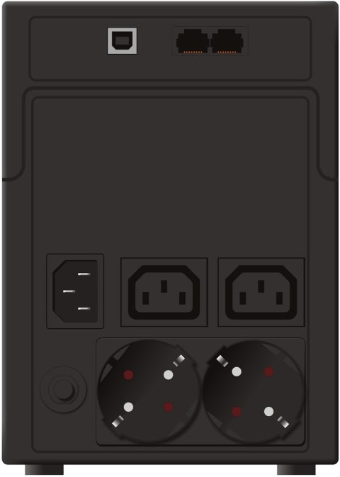 PowerWalker VI 1200 SH Schuko Technologia line-interactive 1,2 kVA 600 W 4 x gniazdo sieciowe PowerWalker VI 1200 SH Schuko Technologia line-interactive 1,2 kVA 600 W 4 x gniazdo sieciowe