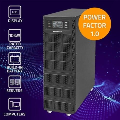 QOLTEC ZASILACZ AWARYJNY UPS 10KVA | 10000W | POWER FACTOR 1.0 | LCD | EPO | USB | ON-LINE QOLTEC ZASILACZ AWARYJNY UPS 10KVA | 10000W | POWER FACTOR 1.0 | LCD | EPO | USB | ON-LINE