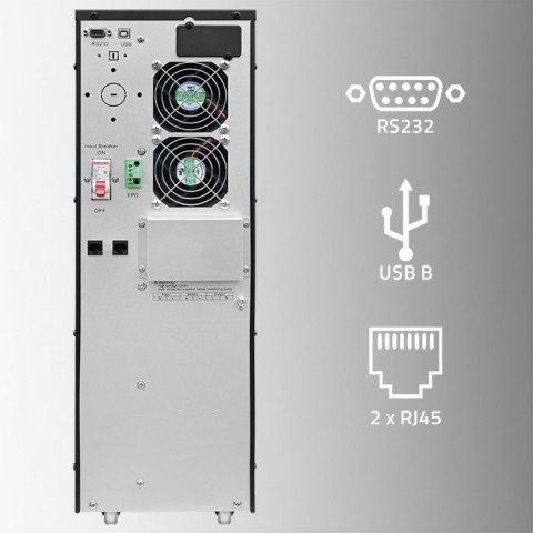 QOLTEC ZASILACZ AWARYJNY UPS 10KVA | 10000W | POWER FACTOR 1.0 | LCD | EPO | USB | ON-LINE QOLTEC ZASILACZ AWARYJNY UPS 10KVA | 10000W | POWER FACTOR 1.0 | LCD | EPO | USB | ON-LINE