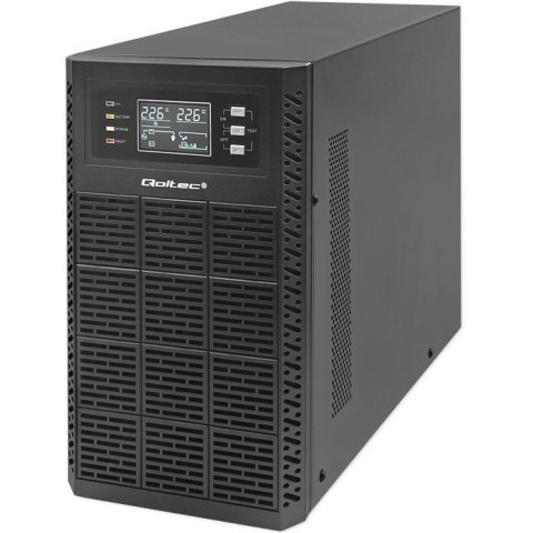 QOLTEC ZASILACZ AWARYJNY UPS 3KVA | 3000W | POWER FACTOR 1.0 | LCD | EPO | USB | ON-LINE QOLTEC ZASILACZ AWARYJNY UPS 3KVA | 3000W | POWER FACTOR 1.0 | LCD | EPO | USB | ON-LINE