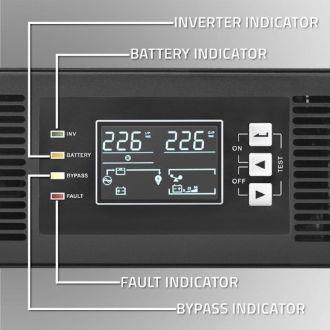 QOLTEC ZASILACZ AWARYJNY UPS DO RACK 1KVA | 1000W | POWER FACTOR 1.0 | LCD | EPO | USB | ON-LINE QOLTEC ZASILACZ AWARYJNY UPS DO RACK 1KVA | 1000W | POWER FACTOR 1.0 | LCD | EPO | USB | ON-LINE