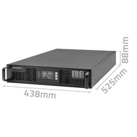 QOLTEC ZASILACZ AWARYJNY UPS DO RACK | 2.4KVA | 2400W | POWER FACTOR 1.0 | LCD | EPO | USB | ON-LINE QOLTEC ZASILACZ AWARYJNY UPS DO RACK | 2.4KVA | 2400W | POWER FACTOR 1.0 | LCD | EPO | USB | ON-LINE