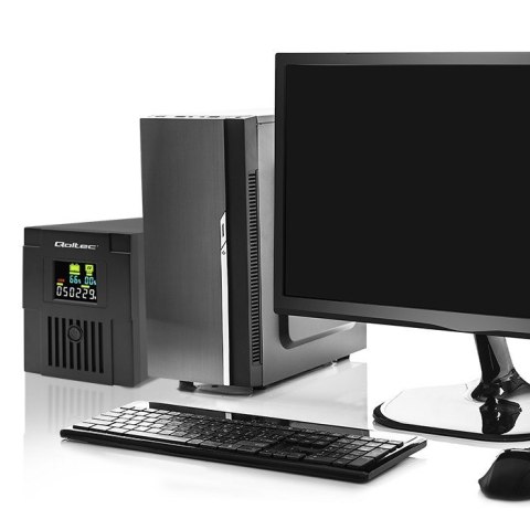 QOLTEC ZASILACZ AWARYJNY UPS LINE INTERACTIVE | MONOLITH | 2000VA | 1200W | LCD | USB QOLTEC ZASILACZ AWARYJNY UPS LINE INTERACTIVE | MONOLITH | 2000VA | 1200W | LCD | USB