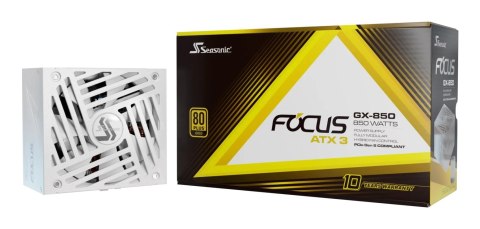 Seasonic Focus GX-850 moduł zasilaczy 1000 W 20+4 pin ATX ATX Biały Seasonic Focus GX-850 moduł zasilaczy 1000 W 20+4 pin ATX ATX Biały