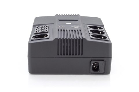 UPS UPS Line-Interactive 600VA/360WAVR 4xSCHUKO 3xIEC C13 1xUSB A 1x USB B RJ45 UPS UPS Line-Interactive 600VA/360WAVR 4xSCHUKO 3xIEC C13 1xUSB A 1x USB B RJ45