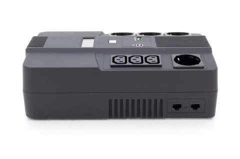 UPS UPS Line-Interactive 600VA/360WAVR 4xSCHUKO 3xIEC C13 1xUSB A 1x USB B RJ45 UPS UPS Line-Interactive 600VA/360WAVR 4xSCHUKO 3xIEC C13 1xUSB A 1x USB B RJ45