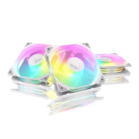 ASUS TUF GAMING TR120 ARGB 3IN1 White Obudowa komputera Chłodnica powietrza 12 cm Biały ASUS TUF GAMING TR120 ARGB 3IN1 White Obudowa komputera Chłodnica powietrza 12 cm Biały