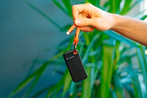 Dysk SSD zewnętrzny Verbatim Pocket SSD 1TB USB-C 3.2 Gen 2 czarny/pomarańczowy Dysk SSD zewnętrzny Verbatim Pocket SSD 1TB USB-C 3.2 Gen 2 czarny/pomarańczowy