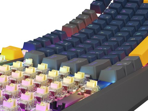 GENESIS THOR 230 TKL klawiatura Gaming USB + RF Wireless + Bluetooth QWERTY Czarny, Niebieski, Szary, Pomarańczowy GENESIS THOR 230 TKL klawiatura Gaming USB + RF Wireless + Bluetooth QWERTY Czarny, Niebieski, Szary, Pomarańczowy