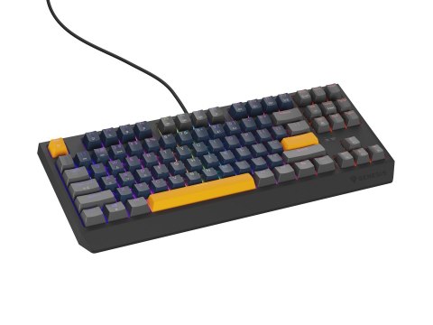 GENESIS THOR 230 TKL klawiatura Gaming USB + RF Wireless + Bluetooth QWERTY Czarny, Niebieski, Szary, Pomarańczowy GENESIS THOR 230 TKL klawiatura Gaming USB + RF Wireless + Bluetooth QWERTY Czarny, Niebieski, Szary, Pomarańczowy
