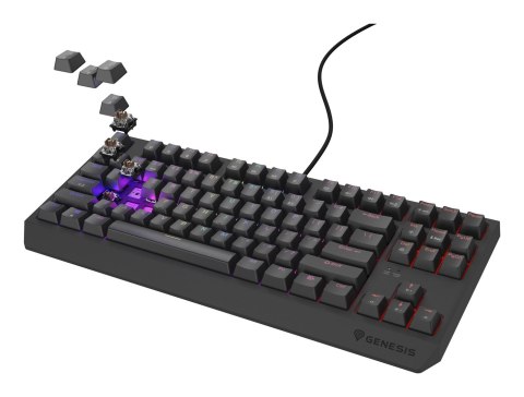 GENESIS Thor 230 TKL klawiatura Gaming USB QWERTY US English Czarny GENESIS Thor 230 TKL klawiatura Gaming USB QWERTY US English Czarny