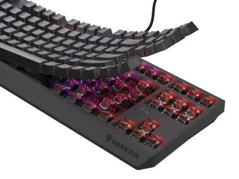 GENESIS Thor 230 TKL klawiatura Gaming USB QWERTY US English Czarny GENESIS Thor 230 TKL klawiatura Gaming USB QWERTY US English Czarny